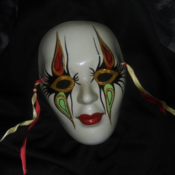 Vintage Wall Art Vintage Porcelain Mask Poshmark